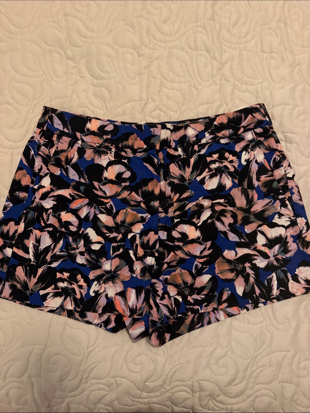 J. Crew Floral High-Waist Women's Shorts in Blue and Pink - never worn!